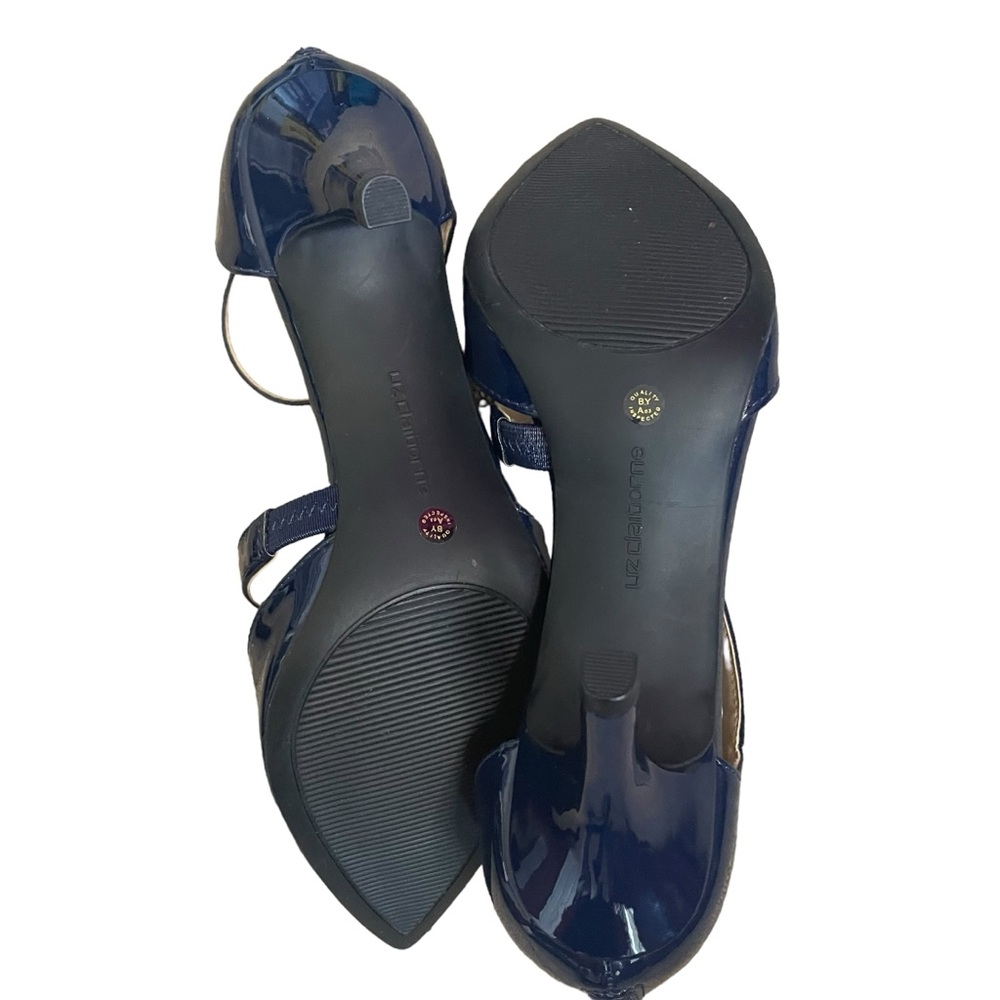 Liz Claiborne Blue Patent Leather Heels - Picture 5 of 12
